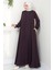 Büyük Beden Mevlana Ferace Mürdüm HM02153 2