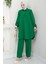 Büzgülü Gömlekli Ikili Takım Zümrüt HM2689 1