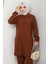 Çift Cepli Gömlekli Ikili Takım Kahverengi HM2685 3