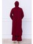 Uzun Tunikli Ayrobin Takım Bordo HM2770 5