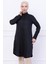 Düğme Detaylı Tunik Siyah HM2737 1