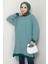 Çizgili Penye Tunik Zümrüt HM2418 3
