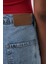 Yırtmaç Detay Denim Midi Açık Mavi Etek 5