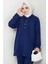 Çıtçıtlı Kapüşonlu Ikili Takım Lacivert HM2646 8