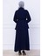 Beli Bağlamalı Etekli Ayrobin Takım Lacivert HM2734 5