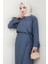 Bağcık Detaylı Etekli Takım Indigo HM2724 3