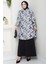 Çiçek Desenli Etekli Takım Siyah HM2739 1