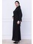 Beli Bağlamalı Etekli Ayrobin Takım Siyah HM2734 4