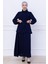 Beli Bağlamalı Etekli Ayrobin Takım Lacivert HM2734 2