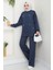 Taş Detaylı Ikili Takım Indigo HM2665 2