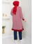 Çizgili Penye Tunik Bordo HM2418 5