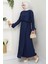 Bağcık Detaylı Etekli Takım Lacivert HM2724 2