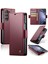 Samsung Galaxy Z Fold 5 Hafif Rfıd Engelleme Manyetik Kapatma Deri Kapaklı Kılıf 3 Kart Yuvası (Yurt Dışından) 1