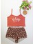 Çiçek Desenli Baskılı Şort Takım 2