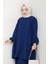 Müslin Tunik Pantolon Ikili Takım 1558 - Lacivert 2