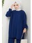 Müslin Tunik Pantolon Ikili Takım 1558 - Lacivert 4