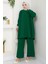 Müslin Tunik Pantolon Ikili Takım 1558 - Zümrüt Yeşili 1