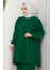 Müslin Tunik Pantolon Ikili Takım 1558 - Zümrüt Yeşili 2