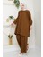 Müslin Tunik Pantolon Ikili Takım 1558 - Acı Kahve 1