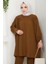Müslin Tunik Pantolon Ikili Takım 1558 - Acı Kahve 2