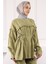 Haki Beli Ipli Tunik Pantolonlu Modal Takım 4