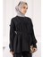 Siyah Beli Ipli Tunik Pantolonlu Modal Takım 4