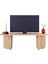 B0030 Beca Tv Ünitesi 100 cm Meşe Tv Sehpası, Televizyon Ünitesi Minimalist Modern 45 Inç Tv Ünitesi 3