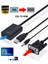 Full Hd VGA - HDMI Uyumlu Dönüştürücü Adaptör Kablosu 1080P Ses Çıkışı ile Pc Dizüstü Bilgisayar Için VGA Hd Adaptörü - HDMI Projektör 3