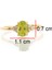 Peridot Oval Tektaş Pırlanta Yüzük 5