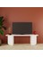 B0040 Beca Tv Ünitesi 100 cm Beyaz Tv Sehpası Televizyon Ünitesi Minimalist Modern 45 Inç Tv Ünitesi 1