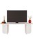 B0040 Beca Tv Ünitesi 100 cm Beyaz Tv Sehpası Televizyon Ünitesi Minimalist Modern 45 Inç Tv Ünitesi 3