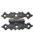 Antika Tarz Dekoratif Pirinç Yıldız Menteşe - 63X36 Mm, Oksit 1