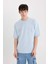 Erkek T-Shirt D5557AX/BE771 Lt.blue 1