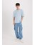 Erkek T-Shirt D5557AX/BE771 Lt.blue 3