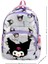 Ortopedik Kuromi Desenli Kız Çocuk Okul Sırt Çantası Beslenme ve Kalemlikli Set 5