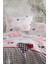 Çift Kişilik Lastikli Çarşaflı Pamuklu Nevresim Takımı Patchwork Love 2