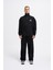 Erkek Stripe Hihg Neck Siyah Sweatshirt 5