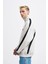 Erkek Stripe Hihg Neck Gri Sweatshirt 4