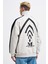 Erkek Stripe Hihg Neck Gri Sweatshirt 5