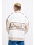 Erkek Contrast And Piped Polo Ekru Sweatshirt-Soft Beıge 1
