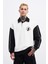 Erkek Contrast And Piped Polo Ekru Black Sweatshirt 2