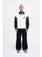 Erkek Contrast And Piped Polo Ekru Black Sweatshirt 3
