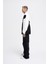 Erkek Distressed Stitch And Embroidered Polo Ekru Siyah Sweatshirt 2