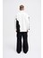 Erkek Distressed Stitch And Embroidered Polo Ekru Siyah Sweatshirt 3