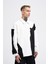 Erkek Distressed Stitch And Embroidered Polo Ekru Siyah Sweatshirt 5