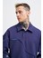Erkek Distressed Stitch Polo Lacivert Sweatshirt 2