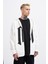 Erkek M Logo Ekru Zip Jacket 4