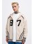 Erkek 87 Aplique Açık Bej Zip Jacket 5