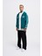 Erkek M Star Logo Petrol Yeşili Zip Jacket 2