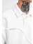 Erkek Distressed Stitch Polo Ekru Sweatshirt 2